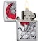 Zippo 2024 Zippo Black And White Tiger Brushed Chrome Color Image ZIP-29889 - alternate 4